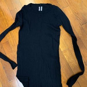 Rick Owens Sheer Black t-shirt long sleeve SS/17